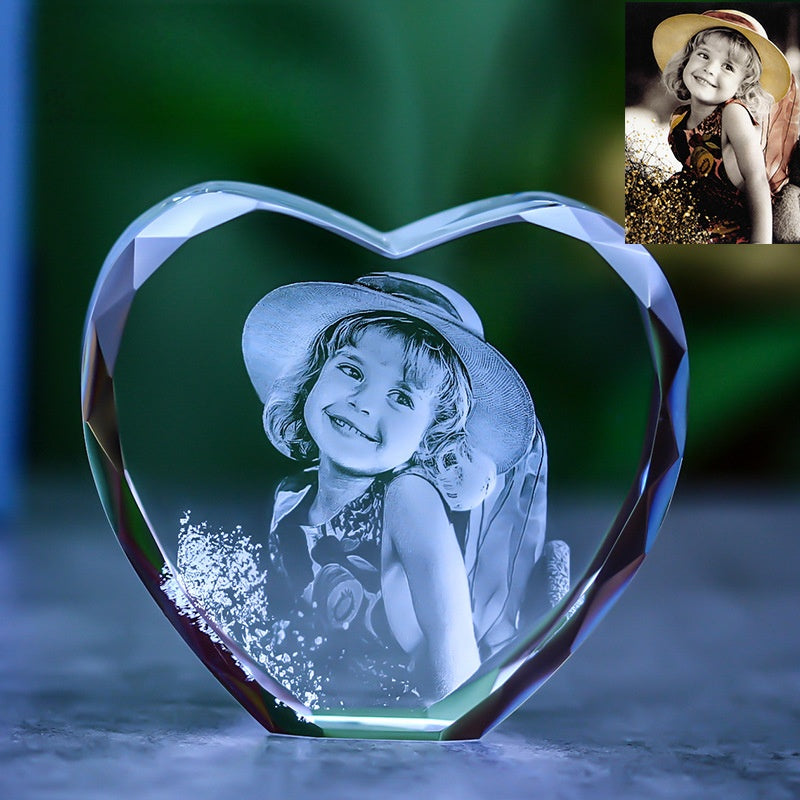 Heart Crystal-Cut Edge